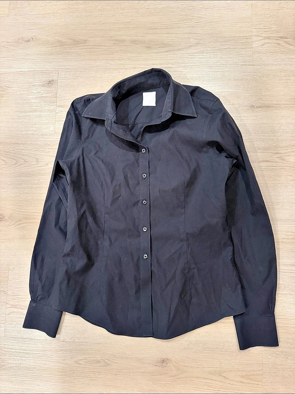 Brooks Brothers 346 Tailored Fit Non-Iron Stretch Button-Down Shirt Black Size 6